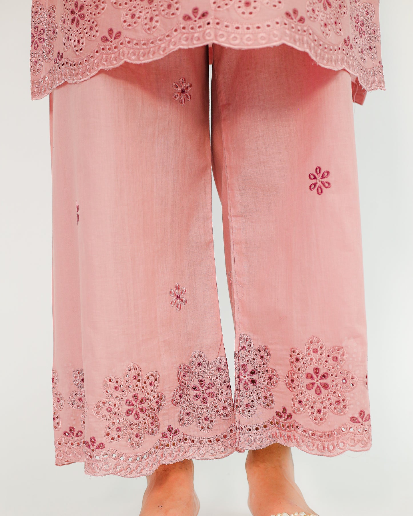 Blush Bloom – Embroidered 2 Piece Lawn Set