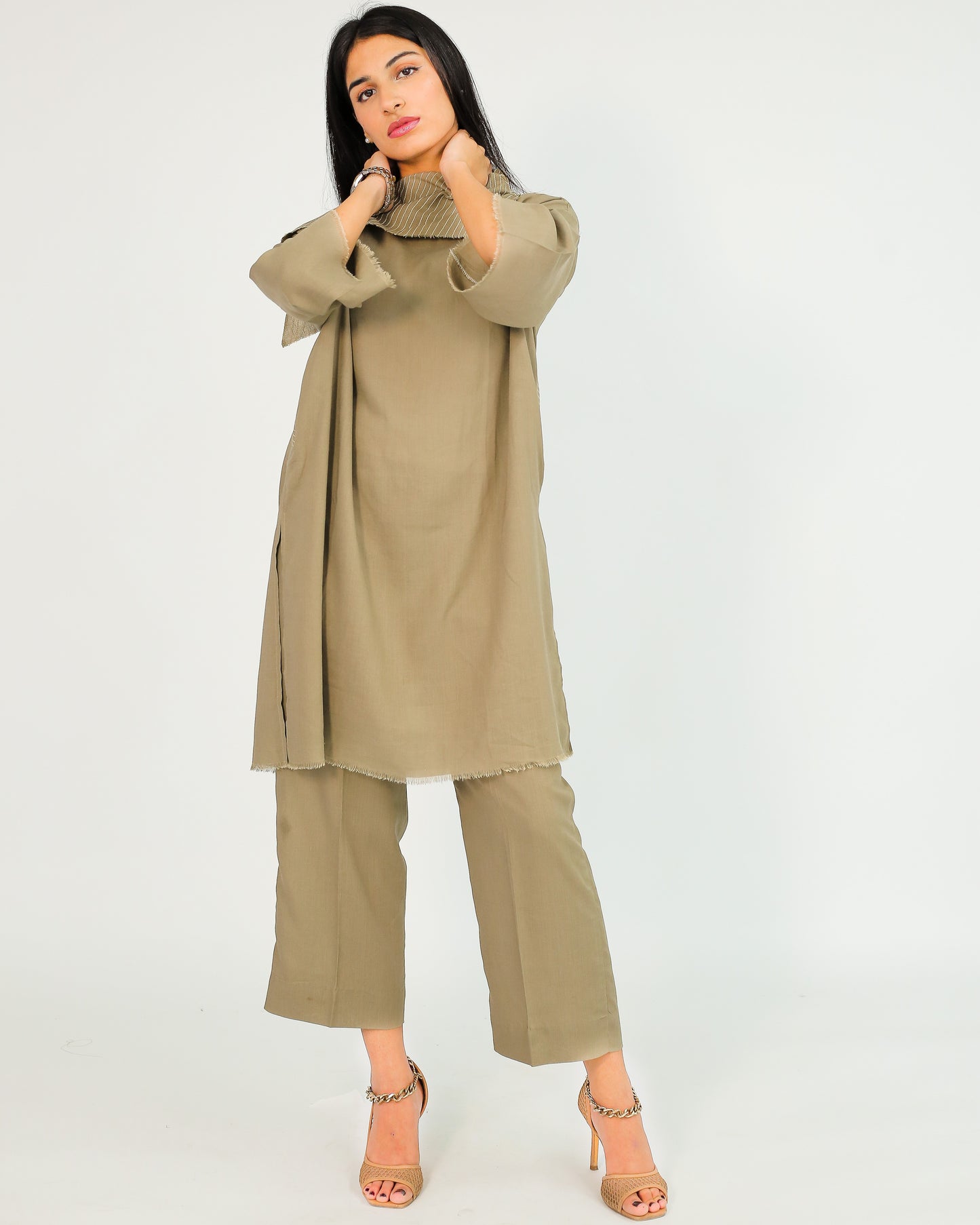 Olive Dune – Viscose 2 Piece Set